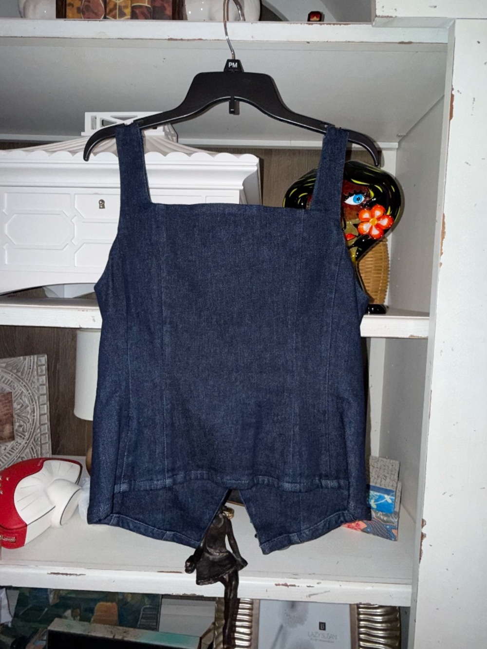 Spanx Medium M denim vest top nwt - Picture 6 of 6